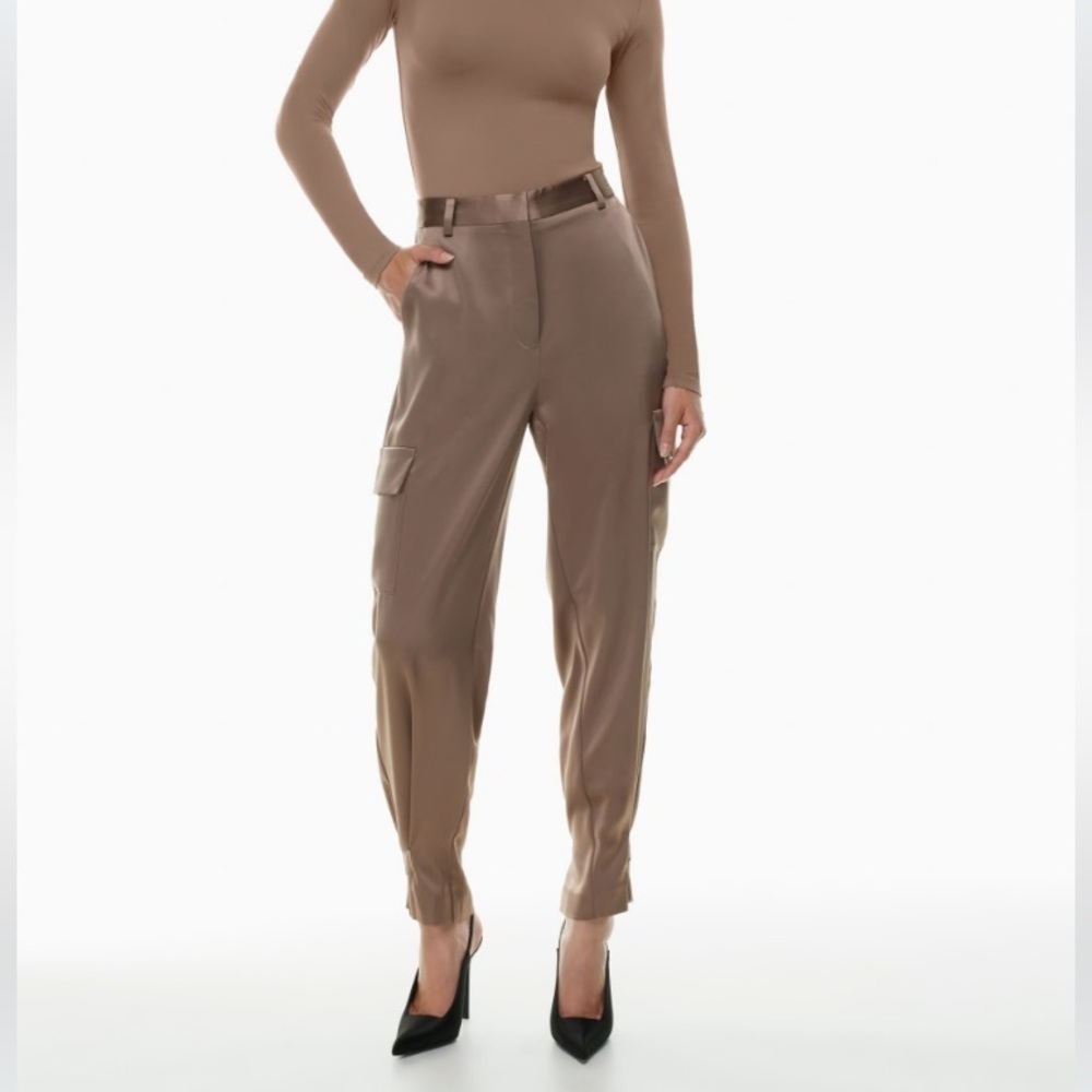 Aritzia Babaton Refined Cargo Pant in Deep Taupe, Size 4 Taupe - Picture 1 of 13